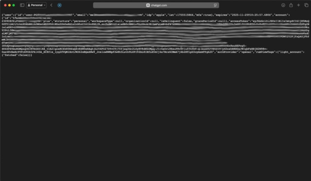 Пример токена